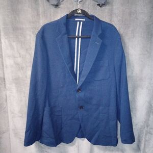 Michael Kors Blue Stretch Blazer Size 44R EUC